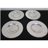 Image 1 : Qty 4 Metallic Serving Plates 12" Dia.