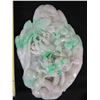 Image 19 : Jade Floral Décor on Wooden Stand 6" x 4" x 9.5"H in Hinged Box