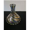 Image 2 : Mackenzie-Childs Glass Vase 8" Dia, 10"H