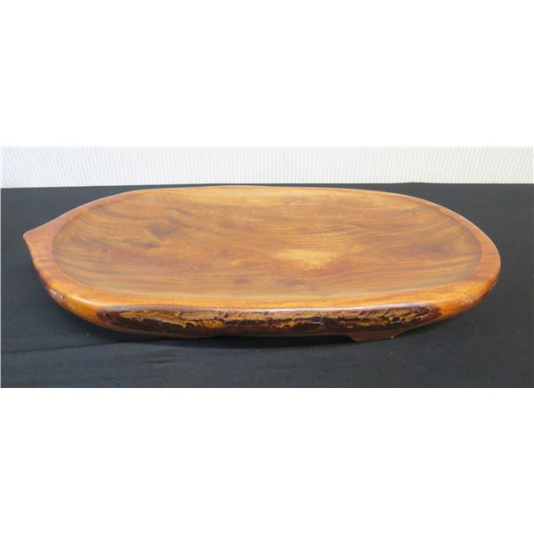 Vintage Footed Wooden Pig Board 21" x 11" x 3"H