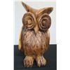 Image 1 : Carved Wooden Owl 9" x 14"H