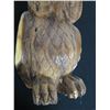 Image 8 : Carved Wooden Owl 9" x 14"H