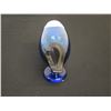 Image 2 : Iittala Blue Magpie Glass Bird Figurine, Signed by Artist Toikika (?) 10"L