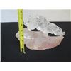 Image 8 : Carved Quartz Crystal Tiger Figurine 10" x 7.5"H