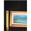 Image 14 : Qty 2 Paintings on Canvas, Oceanscapes by Artist Patrick Dowell, Koa Wood Framed 8" x 6.5"