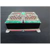 Image 3 : Jay Strongwater 9DH7136434 Black Crystal Box w/ Stand & Decorative Lid 6" x 4" x 1.5"H