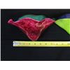 Image 13 : Qty 3 Decorative Glass Bowls by Artist Dale Chihuly, Approx. 5" to 7" Dia, 5.5" H