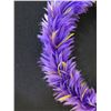 Image 2 : Purple w/ Yellow Feather Lei 9"dia