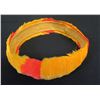 Image 1 : Yellow w/ Orange Feather Lei Hatband 8"dia