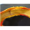 Image 3 : Yellow w/ Orange Feather Lei Hatband 8"dia