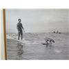 Image 2 : Surf Dog Hanging Ten at Waikiki Beach Circa 1930+ Photographic Image, Matted 14" x 11