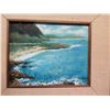 Image 2 : Original Art on Canvas, Oceanscape, by Artist Young (?) Framed 18" x 16"