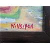 Image 4 : Original Oil Painting on Wood Panel by Artist Yvonne Manipon, Kaiser Bowls, Framed 19" x 15"