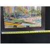 Image 8 : Original Oil Painting on Wood Panel by Artist Yvonne Manipon, Kaiser Bowls, Framed 19" x 15"
