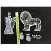 Image 8 : Multiple Waterford Crystal Figurines: Angel, Lion, Owls, etc Misc Sizes