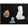 Image 8 : Qty 3 Owl Figurines, Misc Sizes