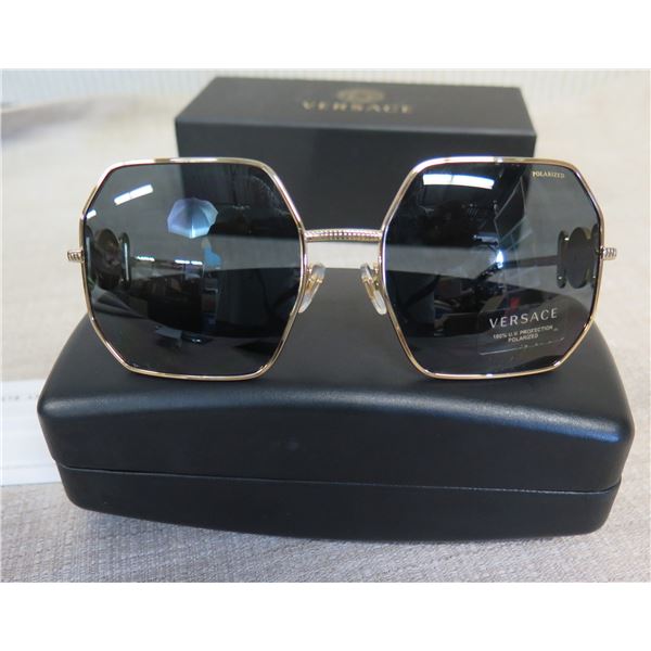 Versace 2248 Polarized Sunglasses w/ Case & Box