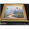 Image 8 : Original Oil Painting on Canvas, Kamahao O' Kahalu'u by Artist Ed Furuike, 30" x 24", Signed