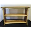 Image 1 : Monkey Pod Wood 2-Tier Shelving Unit 45" x 17" x 34"H