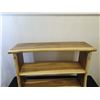 Image 2 : Monkey Pod Wood 2-Tier Shelving Unit 45" x 17" x 34"H