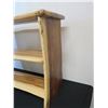 Image 8 : Monkey Pod Wood 2-Tier Shelving Unit 45" x 17" x 34"H