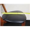 Image 12 : Qty 2 Wooden Chairs w/ Upholstered Triangular Seats 15" x 17" x 32"H