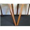 Image 7 : Qty 2 Wooden Chairs w/ Upholstered Triangular Seats 15" x 17" x 32"H
