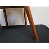 Image 8 : Qty 2 Wooden Chairs w/ Upholstered Triangular Seats 15" x 17" x 32"H