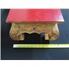 Image 8 : Qty 2 Siam Imports Gilt Plant Stands, Handmade in Thailand 12" x 12" x 8" H