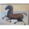 Image 2 : Original Painting on Canvas, Horse, Signed by Artist Luigi Fumagalli, Framed 46" x 36"