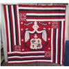 Image 2 : Kuuhae Aloha Hawaiian Quilt Bedspread 110" x 108", King / Queen Size