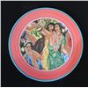 Image 1 : Matson Navigation Plate, Art by Eugene Savage 11" Dia, Lynn Krantz Hawaiiana Ware