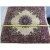 Image 9 : Floral Area Rug w/ Fringe 36" x 38"
