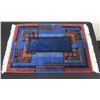 Image 1 : Abstract Area Rug w/ Fringe 36" x 24"