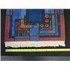 Image 8 : Abstract Area Rug w/ Fringe 36" x 24"