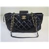 Image 1 : Chanel Black Handbag Made in Italy w/ Chain Strap 14" x 9"