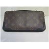 Image 1 : Louis Vuitton Logo Wallet w/ Leather Handle 9" x 5"