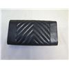 Image 2 : Chanel Black Gusset Flap Wallet w/ Tag & COA 8" x 4"