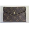 Image 1 : Louis Vuitton Logo Clutch Purse w/ Snap Close 6" x 4"