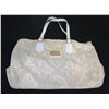 Image 1 : Louis Vuitton White Tote Bag w/ Leather Strap 20" x 15"