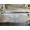 Image 7 : Louis Vuitton White Tote Bag w/ Leather Strap 20" x 15"