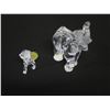Image 2 : Glass Elephant Figurine & Crawling Monkey, Misc Sizes