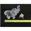Image 6 : Glass Elephant Figurine & Crawling Monkey, Misc Sizes