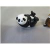 Image 2 : Qty 3 Figurines: Penguin Made in Africa, Owl & Panda Bear, Misc Sizes
