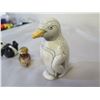 Image 4 : Qty 3 Figurines: Penguin Made in Africa, Owl & Panda Bear, Misc Sizes