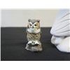 Image 2 : Qty 3 Figurines: 2 Owls & Turtle, Misc Sizes