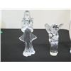 Image 2 : Qty 3 Glass Angel Figurines, Misc Sizes