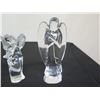 Image 3 : Qty 3 Glass Angel Figurines, Misc Sizes