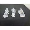 Image 5 : Qty 3 Glass Angel Figurines, Misc Sizes