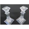 Image 1 : Qty 2 Waterford & Lismore Made in Ireland Lead Crystal Candlesticks  8"H